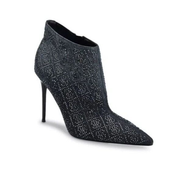 GUESS Fazzie Black Ankle Boots Stiletto Pointed Toe Size 9.5 NEW No Box - Picture 2 of 12